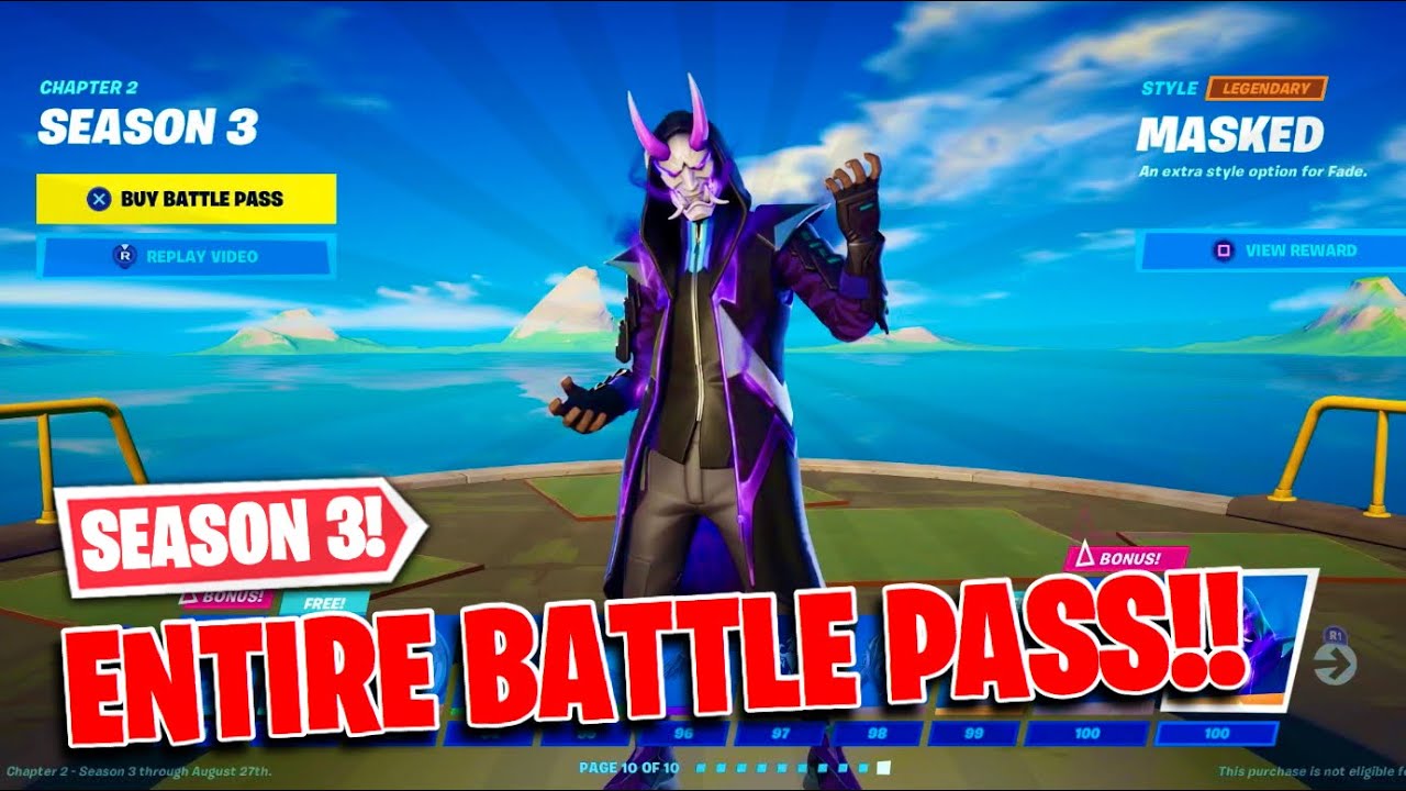 *NEW* Fortnite Chapter 2 Season 3 Battle Pass!! (REACTION)