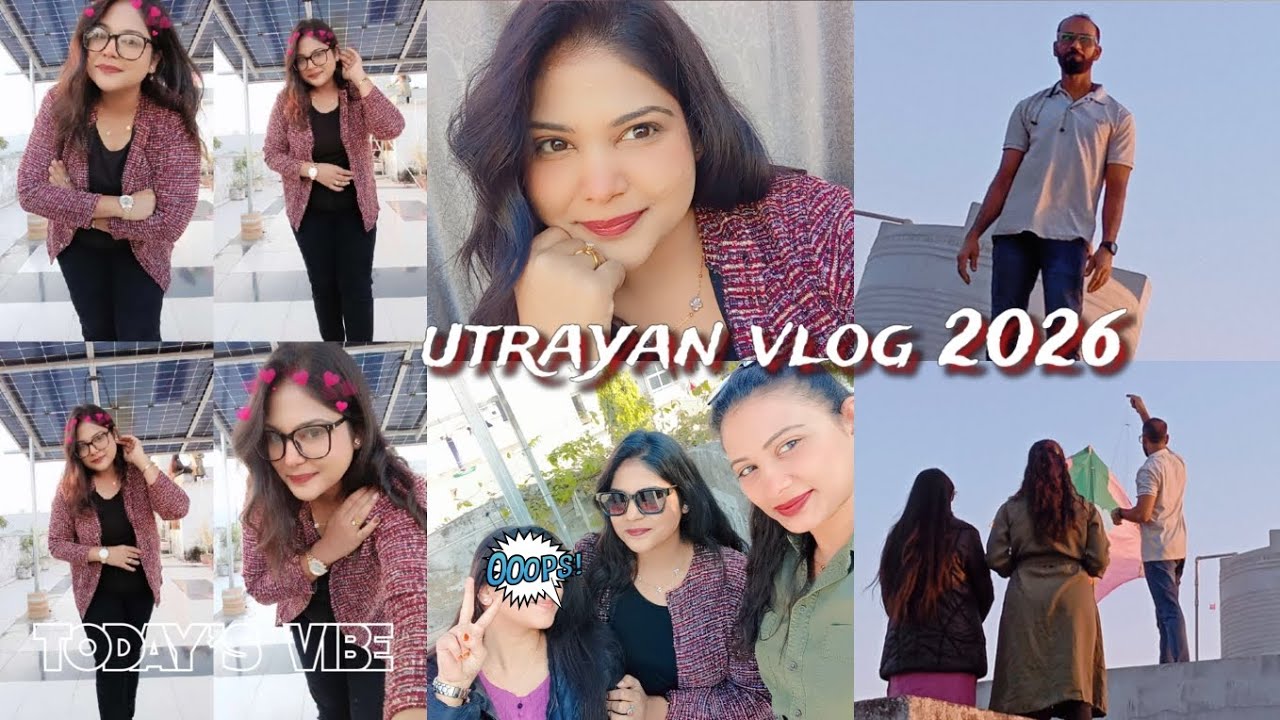 Uttarayan vlog 2026|bohat maze kiye aaj|hum to dar hi gye the aaj😱full day enjoy vlog|kite festival🪁