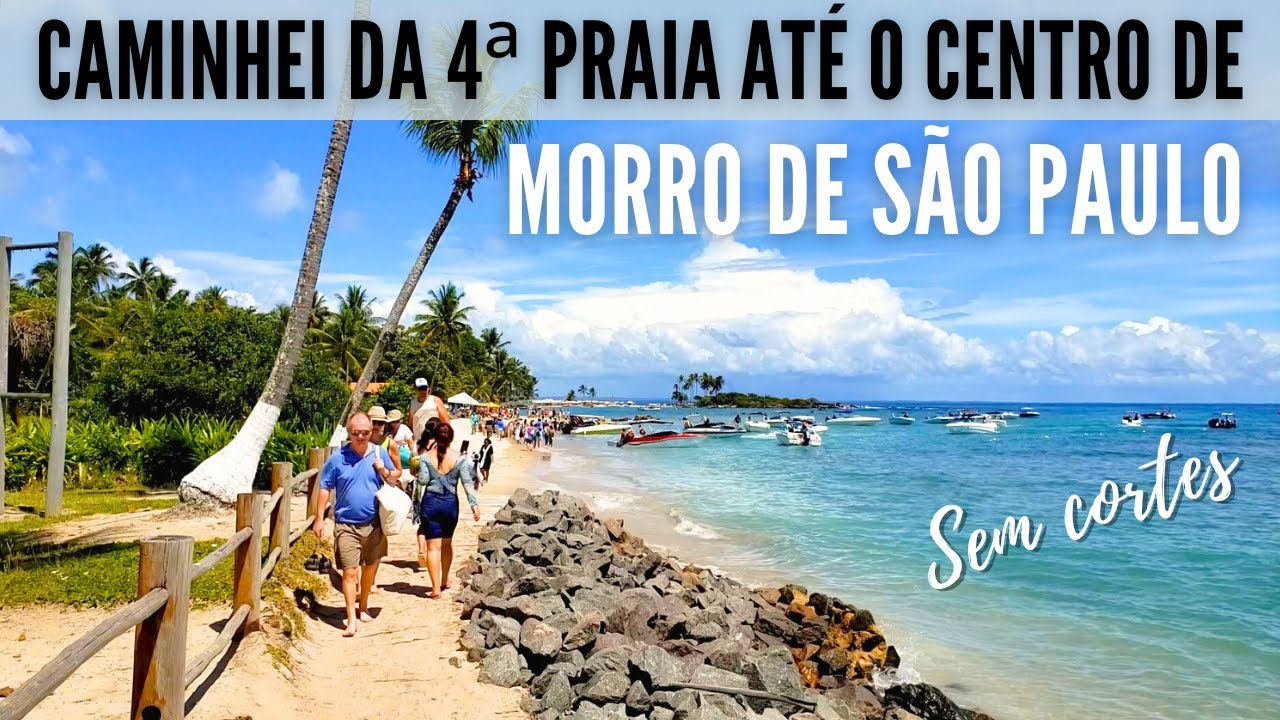 Caminhada entre a 4ª Praia e o Centrinho de Morro de São Paulo