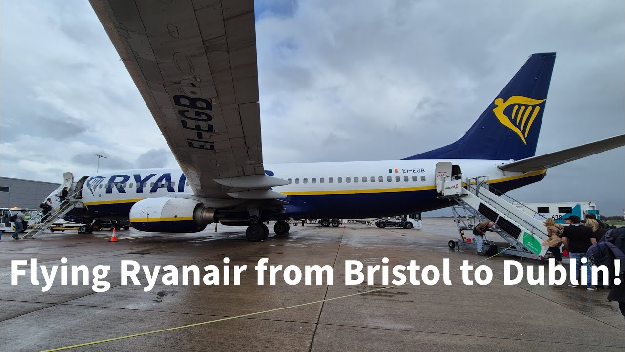 Flying Ryanair from Bristol to Dublin! 🇮🇪 