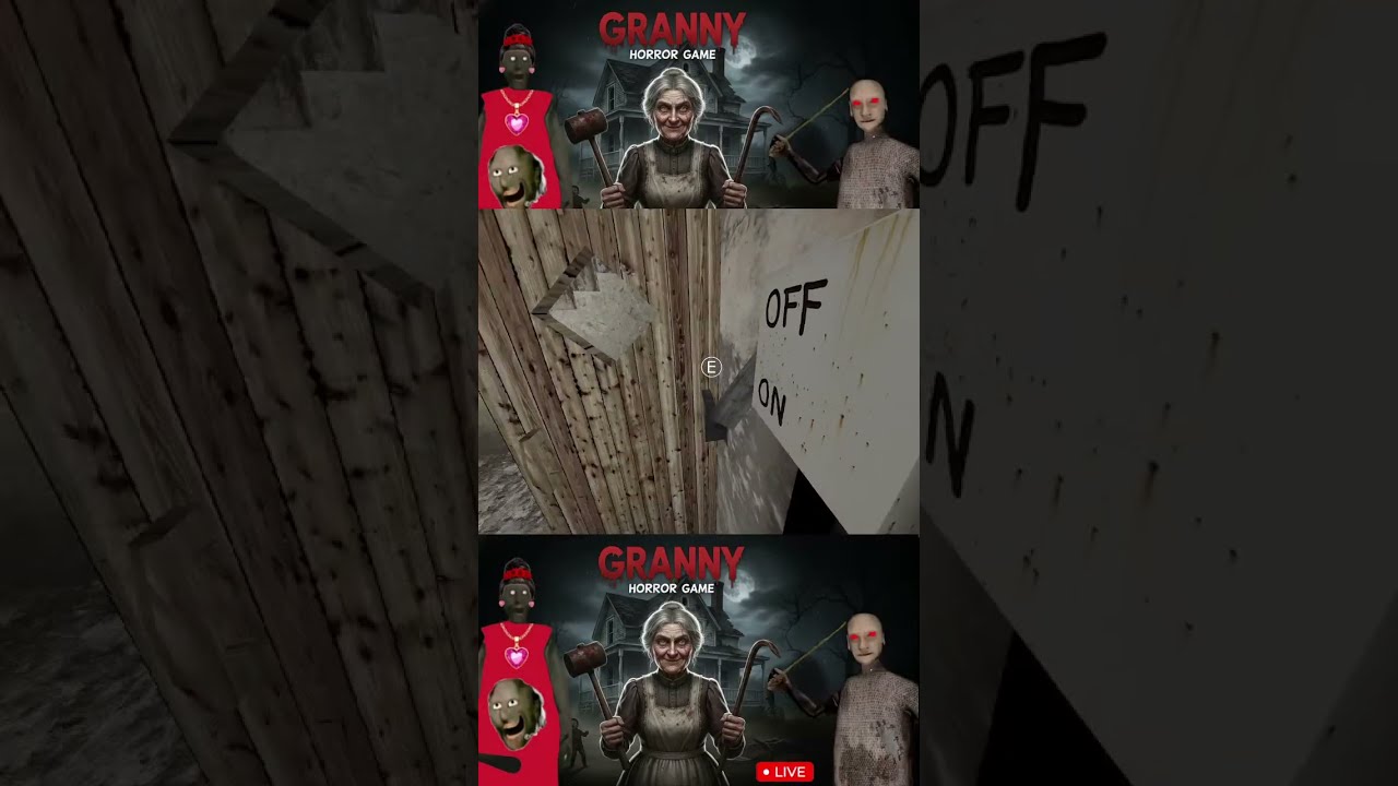 Granny is Live || Granny Horror Gameplay || Granny Grandpa👉☠️  #granny #shots #granny #shortslive