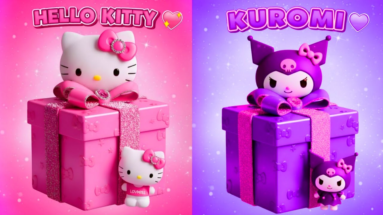 Choose Your Gift...! 🎁Hello kitty or Kuromi 💗💜 How Lucky Are You? 😱 Quiz Tulip 🌷 choose one gift