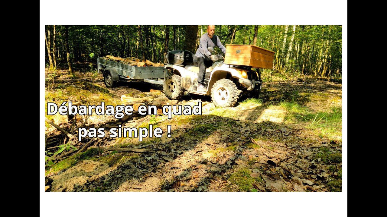 Débardage en quad pas simple !