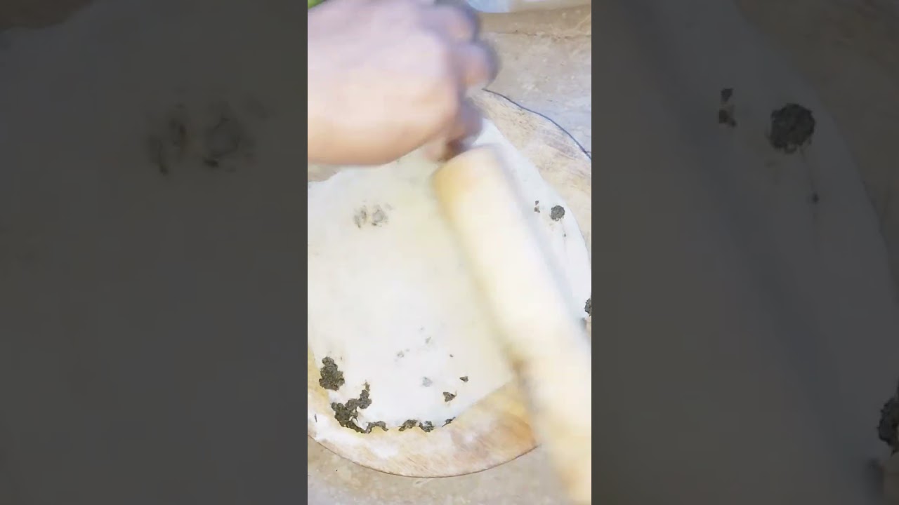 Crispy Saag wala Paratha