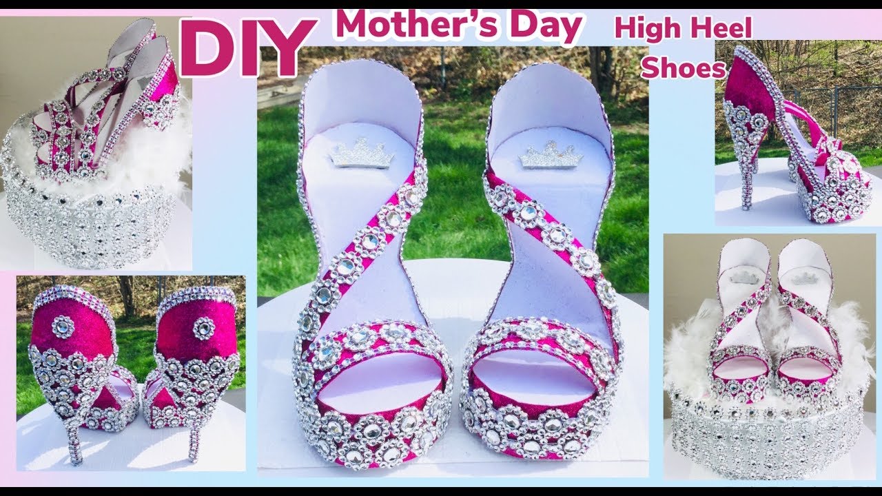 Dollar Tree DIY / Manualidades / Glam Mother’s Day High Heels Shoes Centerpiece 2019 #WithMe