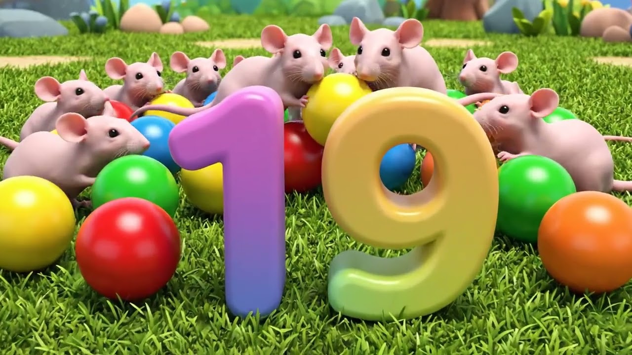 Numbers 1–20 for Kids 🐸 | Count with Chubby Animal Friends