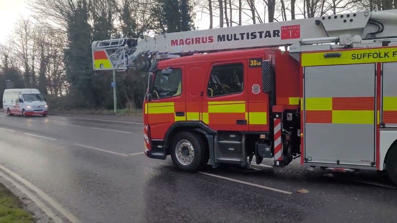 Suffolk Fire and Rescue Service - a busy afternoon at Bury St Edmunds Fire Station