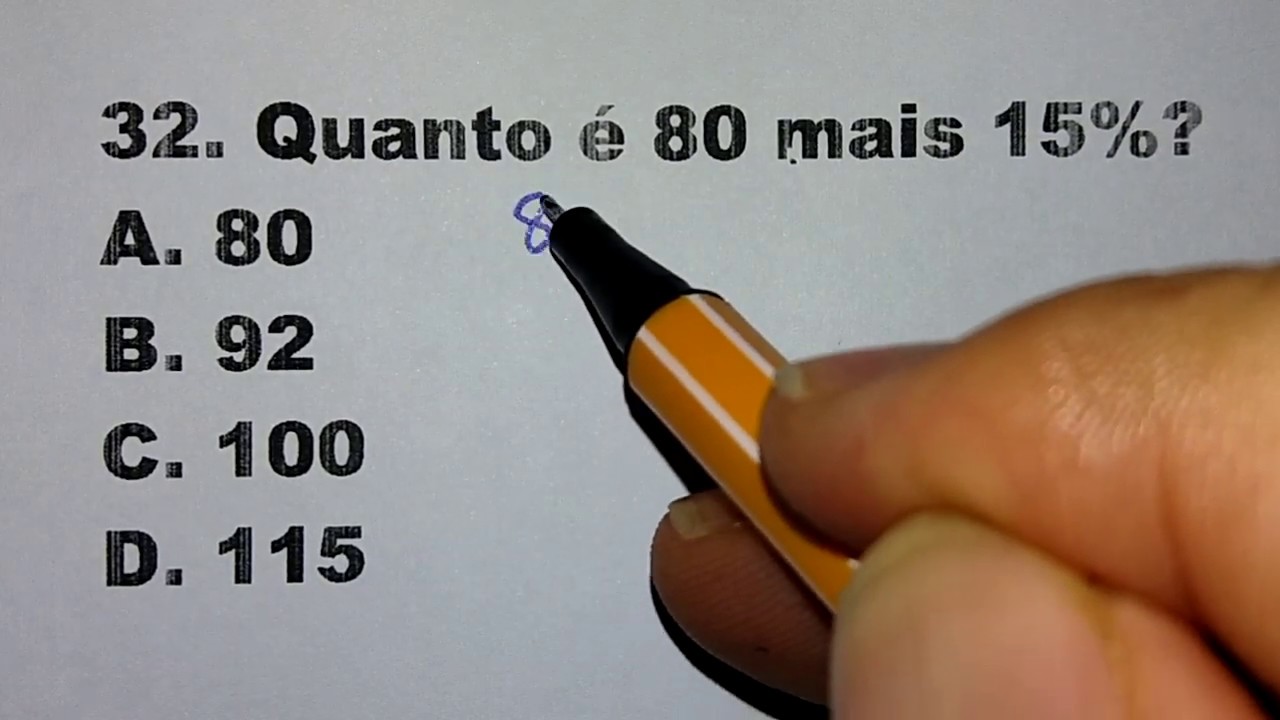 RESUMÃO DE PORCENTAGEM - 5 QUESTÕES DE  MATEMÁTICA BÁSICA RESOLVIDA PARA CONCURSO