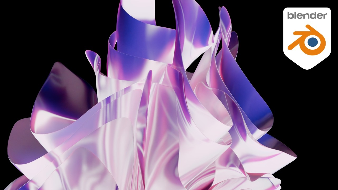 Glass and Cloth: The Perfect Duo for Stunning 3D Motion Design In Blender