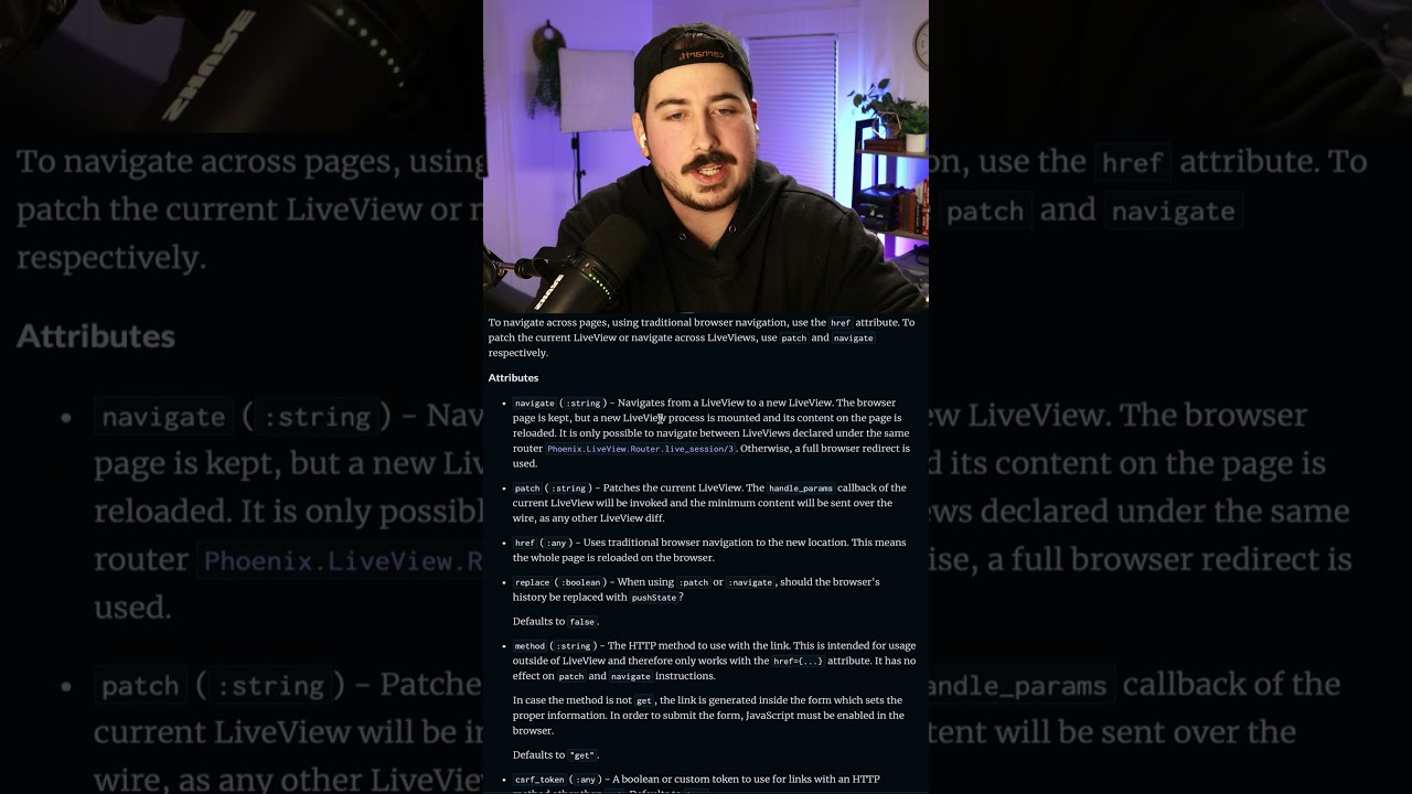 LiveView Link Types!  #shorts #elixirlang