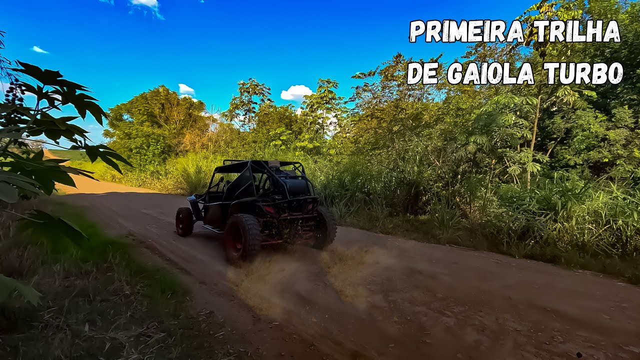 MINHA PRIMEIRA VEZ NA TRILHA DE GAIOLA TURBO: A EMOÇÃO FOI INSANA!