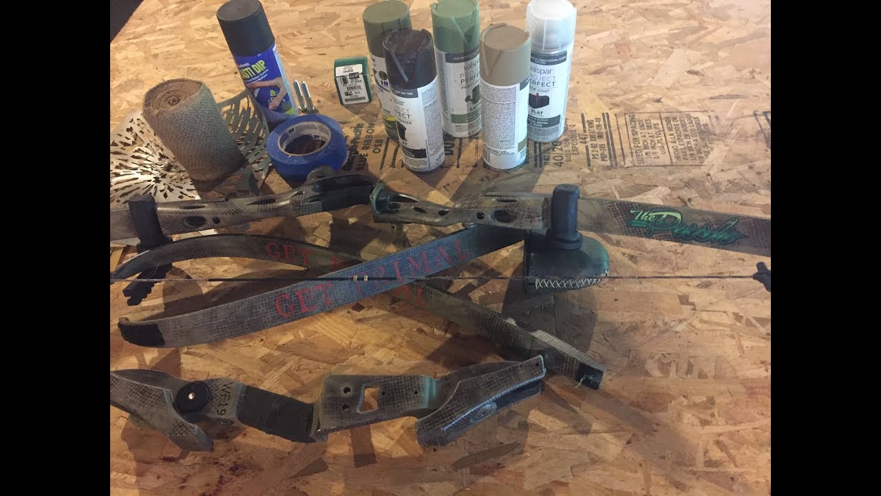 How To: Camo Spray Paint a Trad Bow