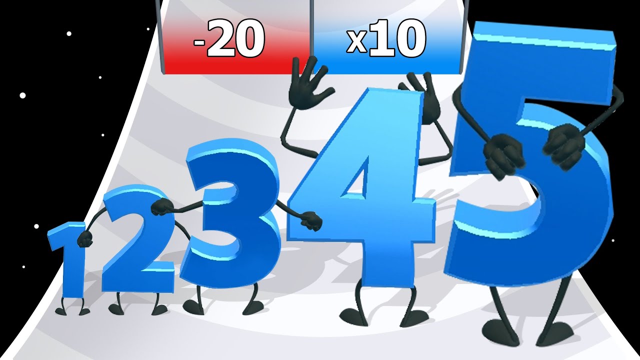 NUMBER RUN - Level Up Number, Math Games (Max Level)