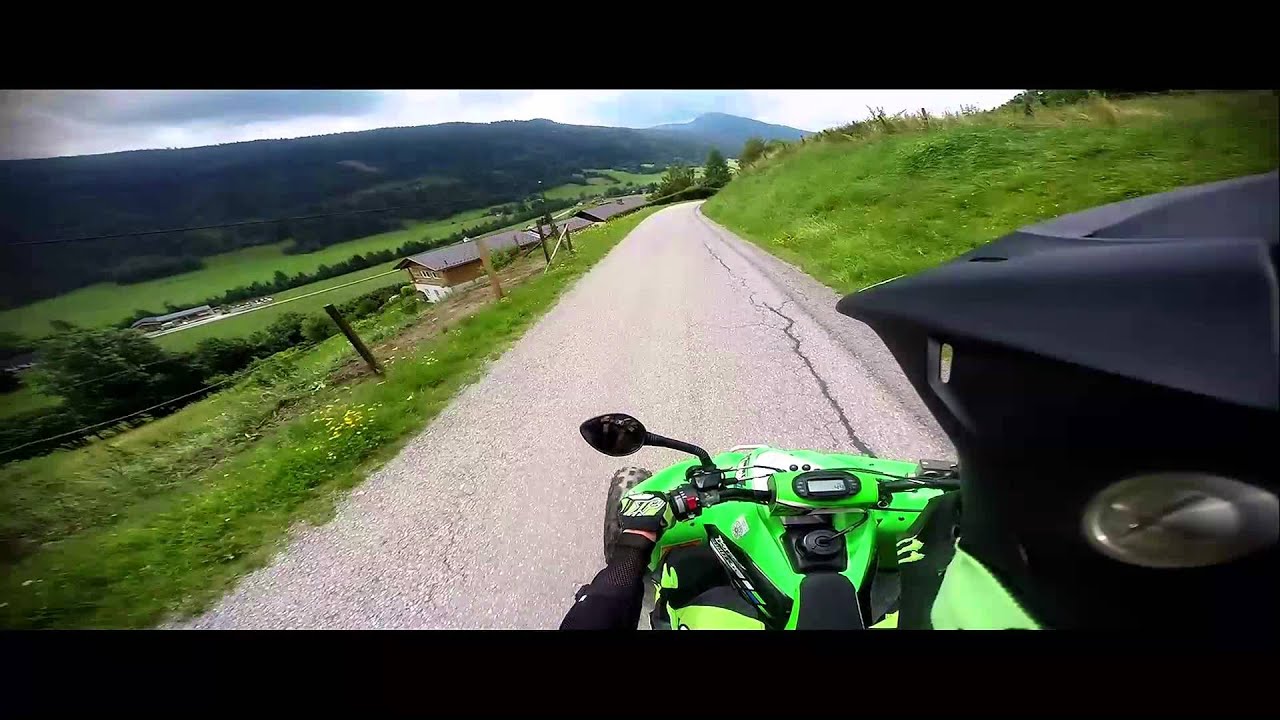 Kfx 450r Atv cruisen in den Alpen