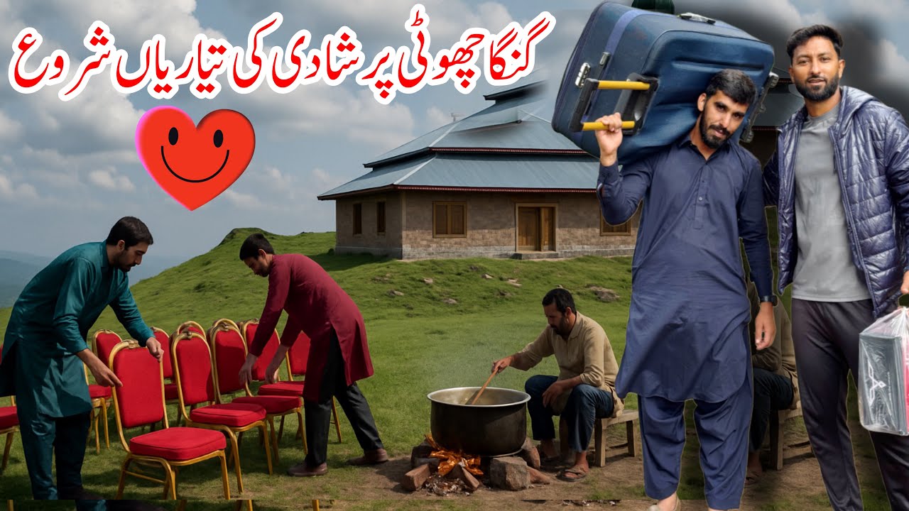 Wedding Preparation on Ganga Choti in Kashmir 😍