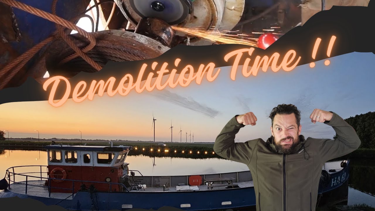 Dutch Fishing Trawler Renovation Begins - Revealing the New Color Ep.3
