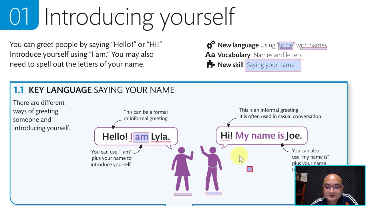 1A / Unit 1.1 to 1.2 / ការណែនាំខ្លួន | Self-introduction