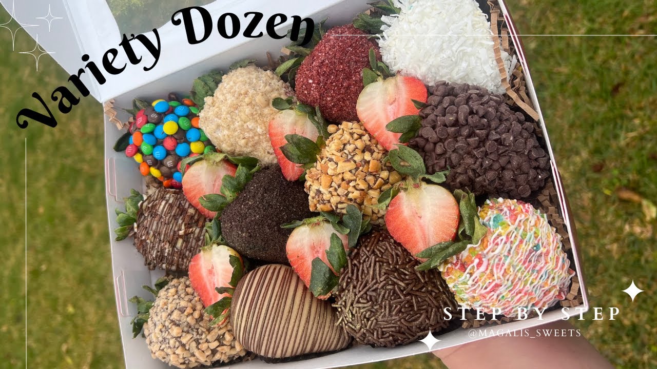 Best Variety Toppings for Chocolate Covered Strawberries | Step by step Tutorial