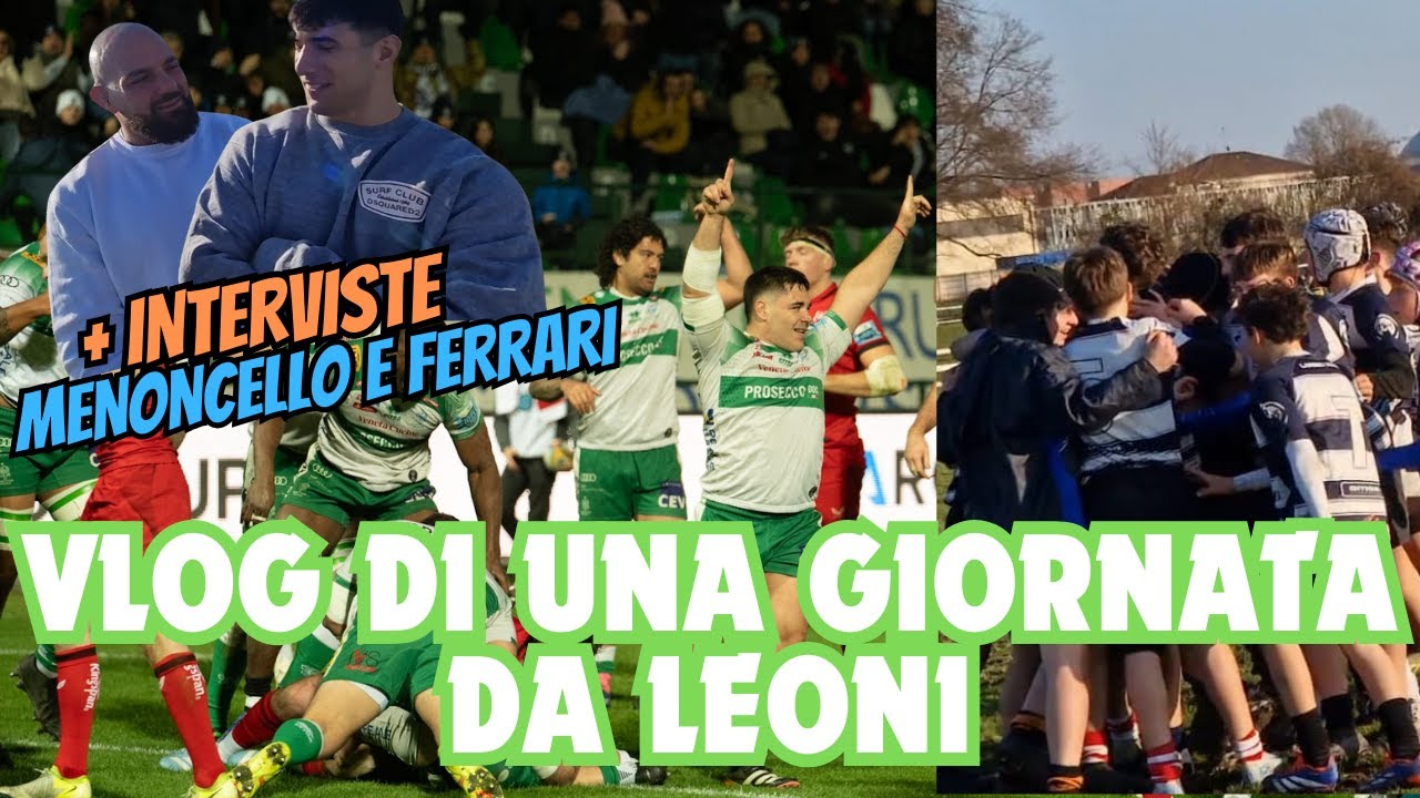 Vlog di una Giornata di Rugby Epica: coi ragazzi del Lambro, Ferrari, Menoncello e il Match Live!