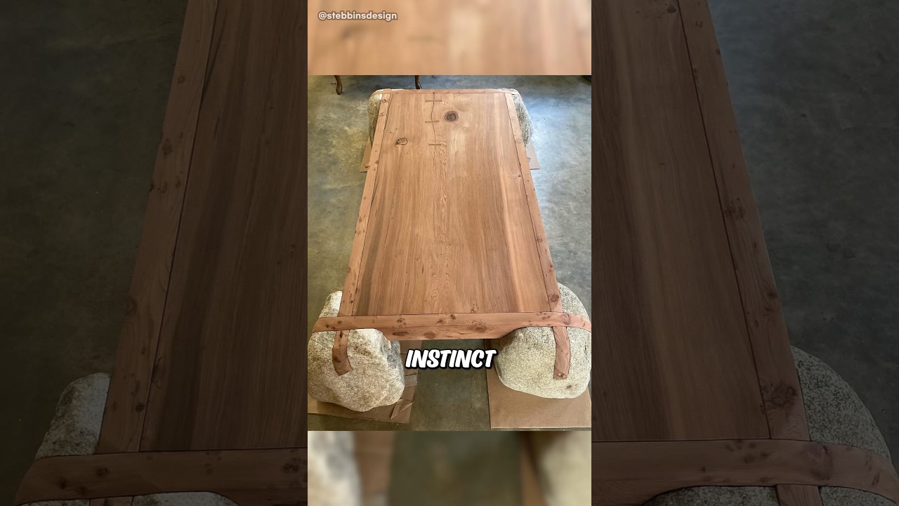 This Guy Builds Furniture With No Tools. Just Stone, Wood, and Skill
