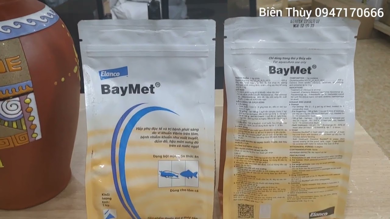 Thuốc kháng sinh phòng trị bệnh cho thủy sản tôm cá