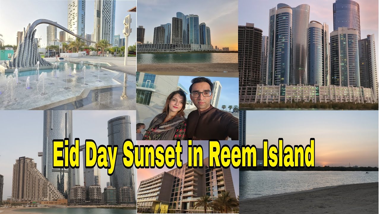 Sunset in Al Reem Island Central Park - Abu Dhabi