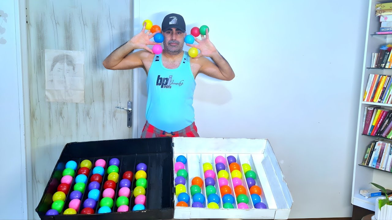 Deep Breaths and Focus : Sorting Colorful Balls for a Calm Mind 🧘🔵🔴