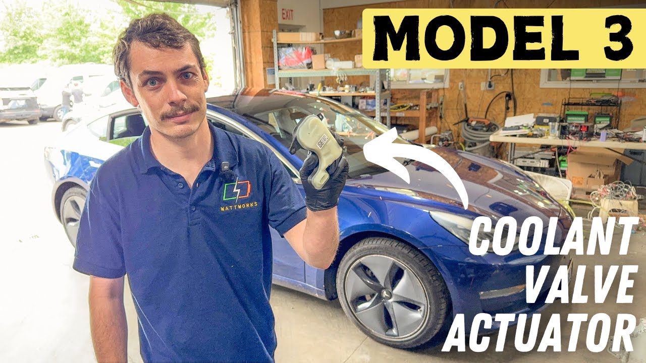Model 3 In For More Maintenance! Coolant Valve Replacement