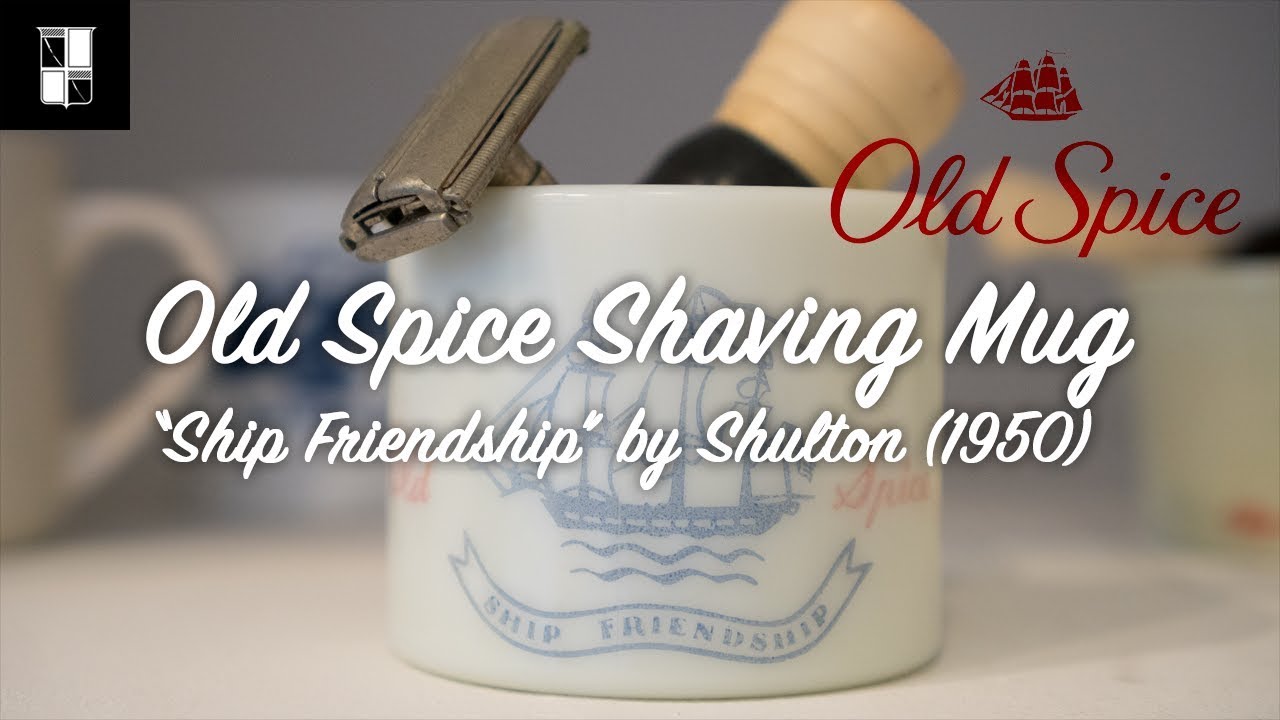 Old Spice Shaving Mug Ship Friendship by Shulton 1950