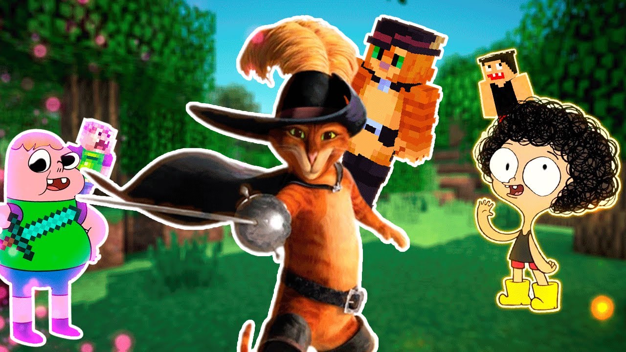 Clarêncio, Irmão do Jorel e Gato de Botas no Minecraft