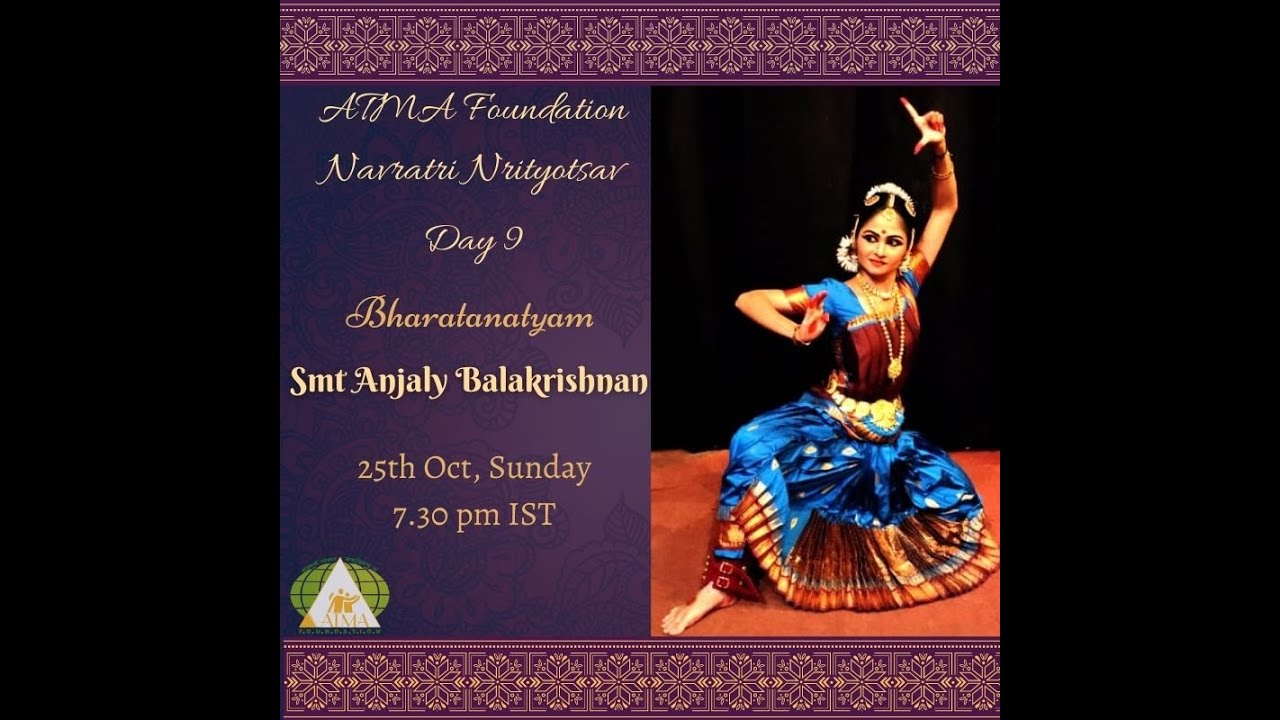 Alarippu | Bharathanatyam  |Smt Anjali Balakrishnan | ATMA Nrityotsav