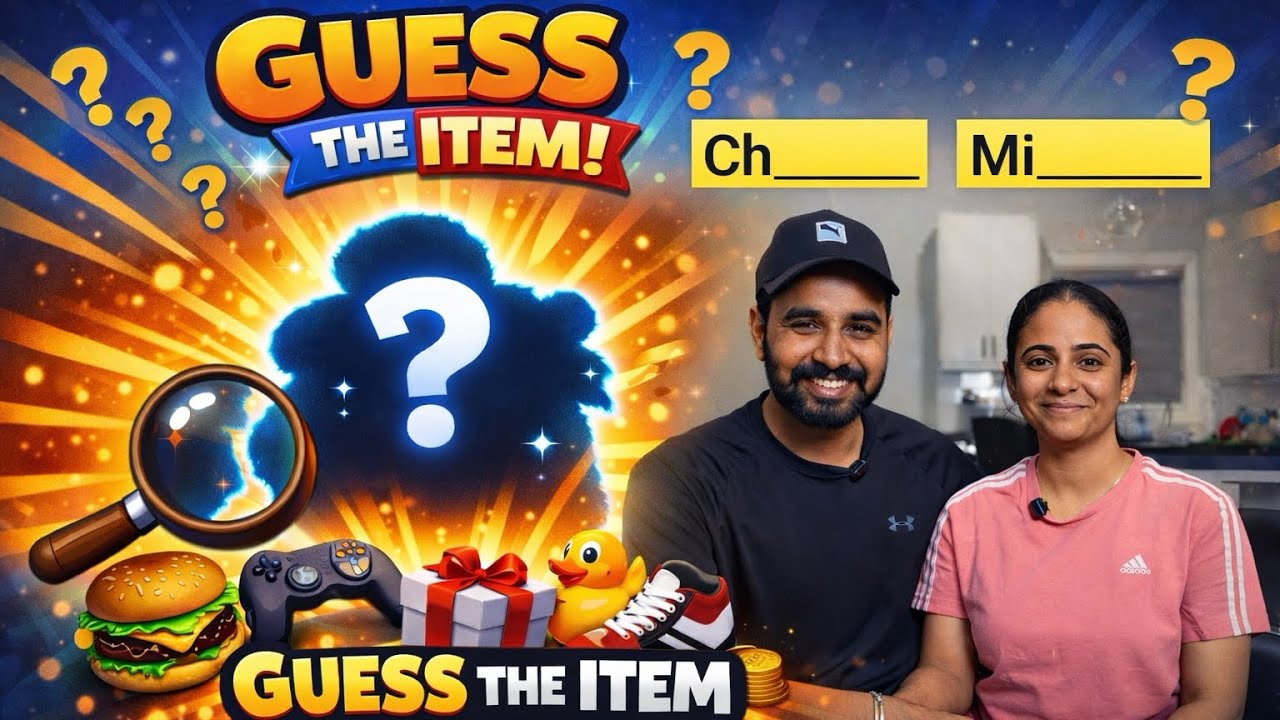 Guess The Item Challenge 🤯 | Hindi Fun Game With Couple