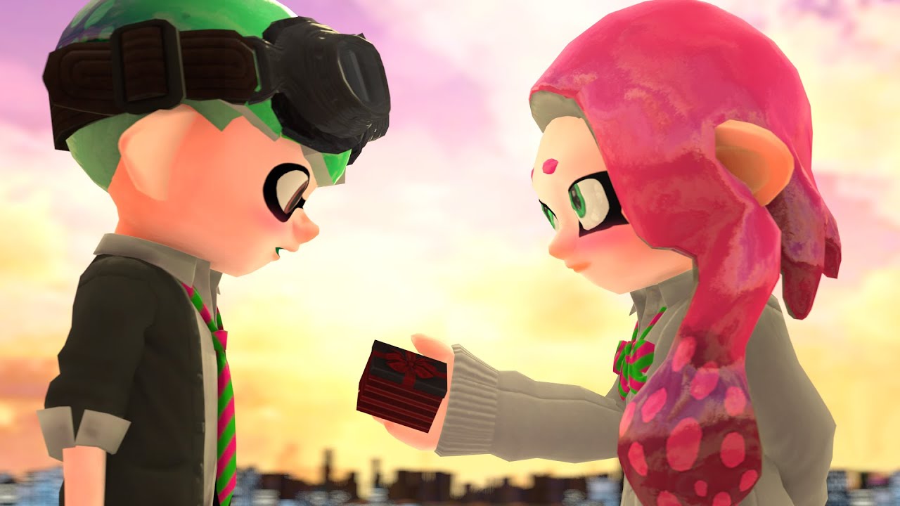【ラブコメ】バレンタインチョコをあげたら まさかの展開に…///【SFMスプラトゥーン】(16)