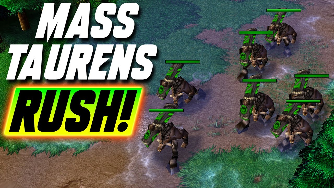 Mass Tauren Rush - WC3 - Grubby