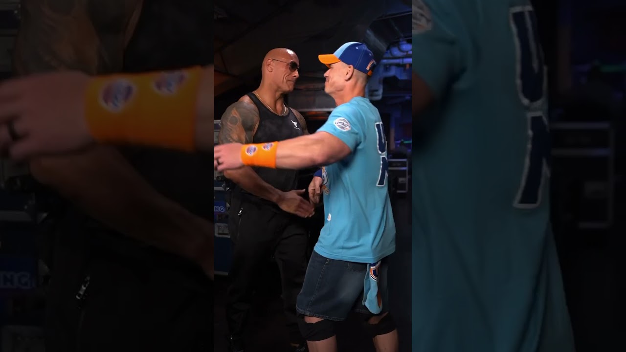Рок и Джон Сина воссоединились за кулисами SmackDown