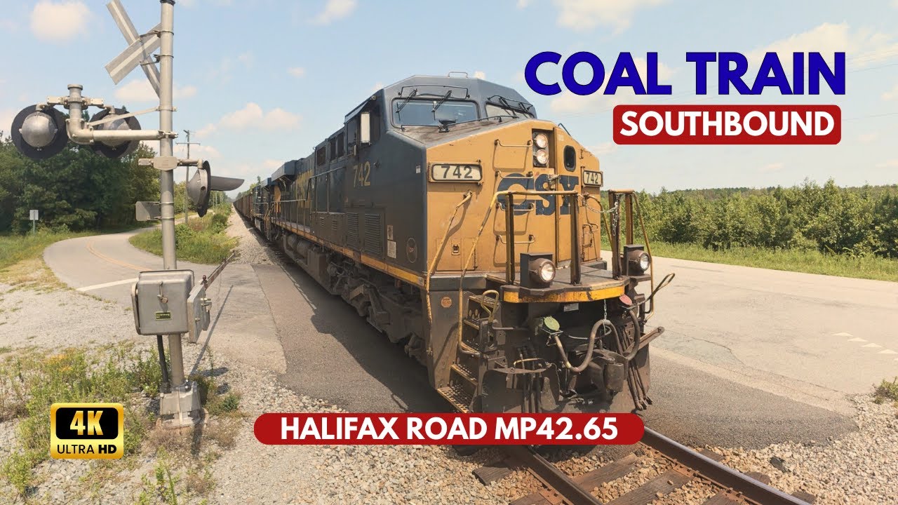 Fully Loaded Coal Train Thunders Southbound at High Speed | CSX Railfanning in 4K