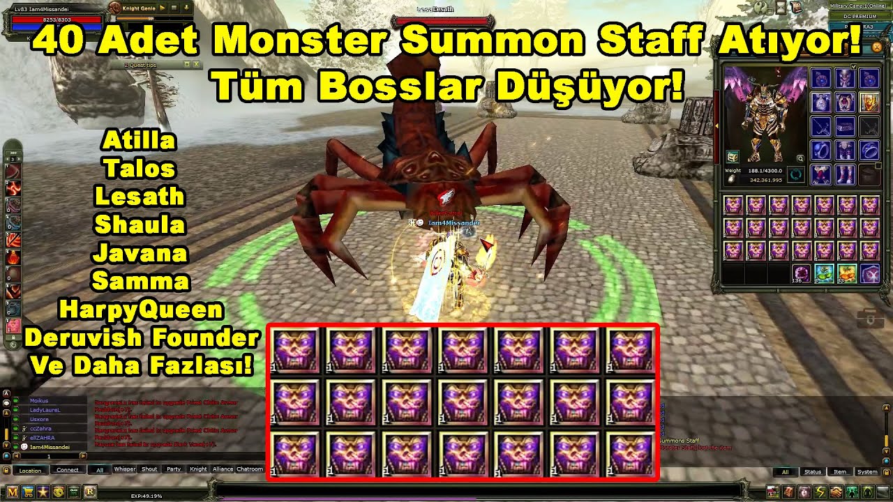 4Missandeii - 40 Adet Monster Summon Staff Atıyor! Tüm Bosslar Düşüyor! | Knight Online