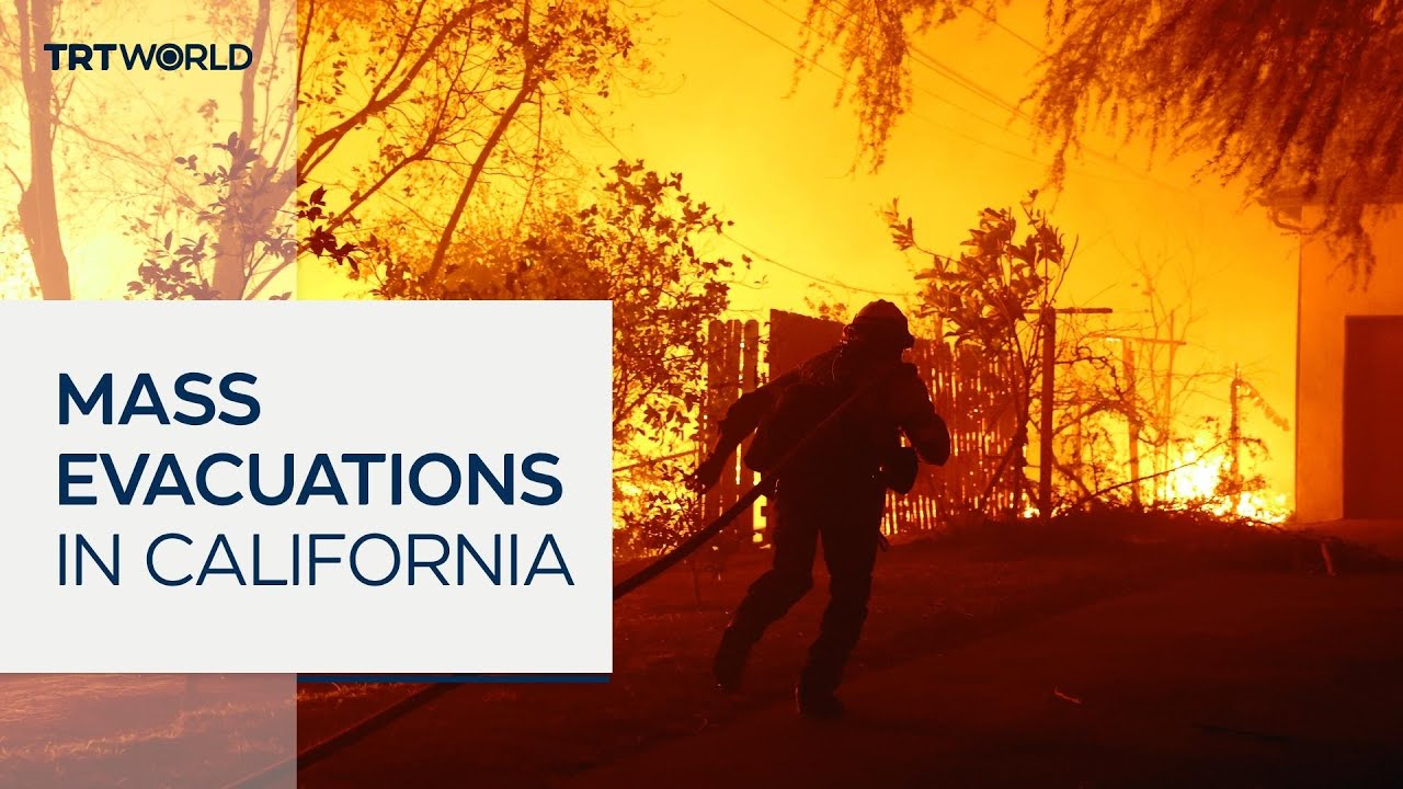 Wildfires sweep through Los Angeles as buildings explode in flames