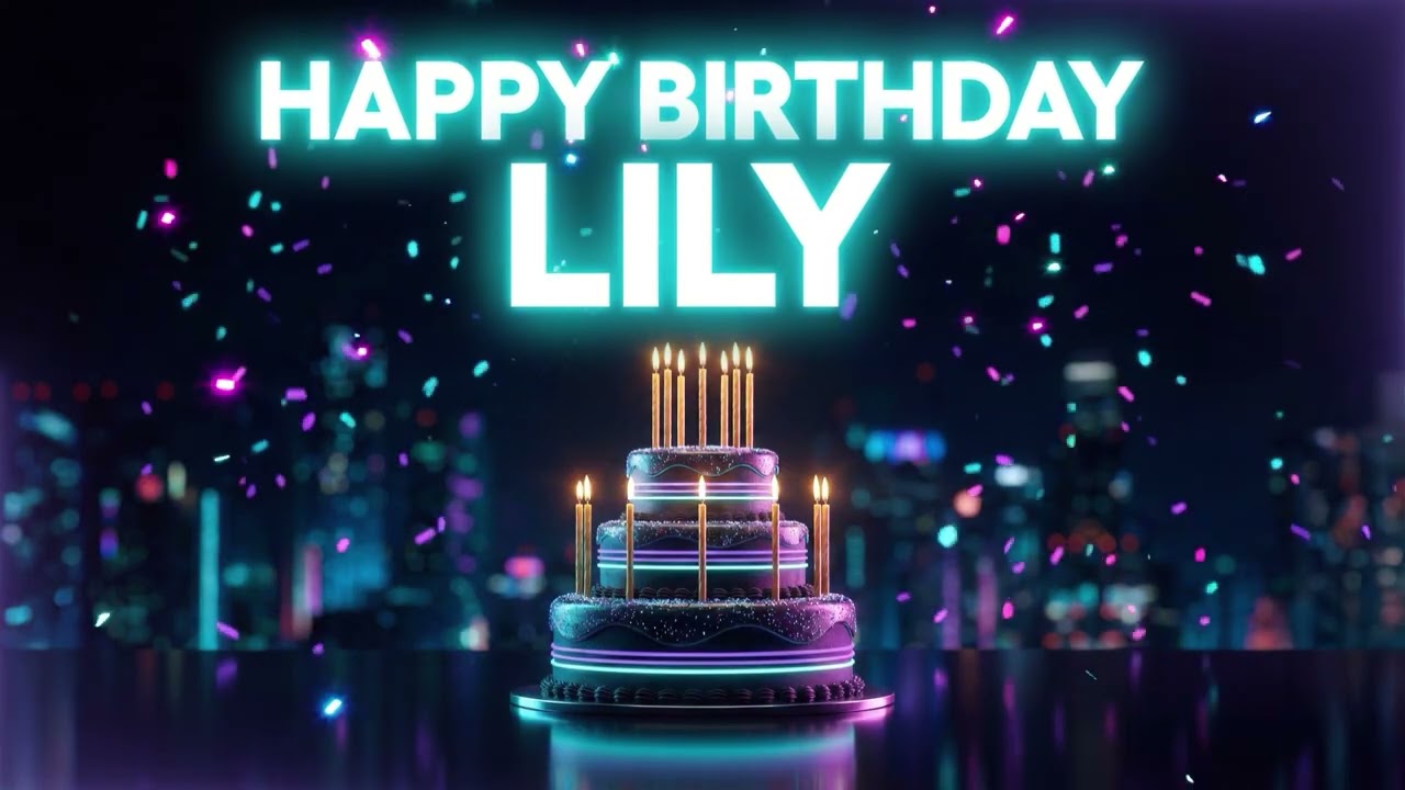 Happy Birthday Lily Song 🎂 Upbeat Party Version! 🎷