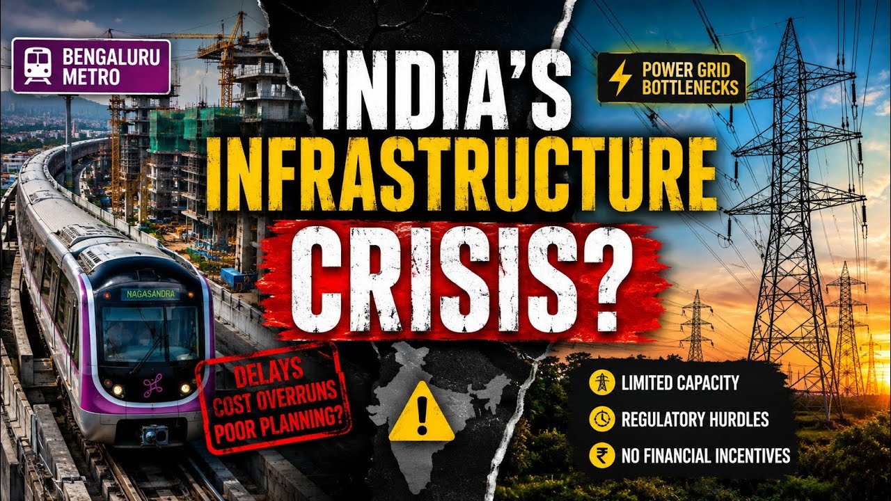 India&rsquo;s Infrastructure Crisis: Why Metro Delays & Power Grid Bottlenecks Matter