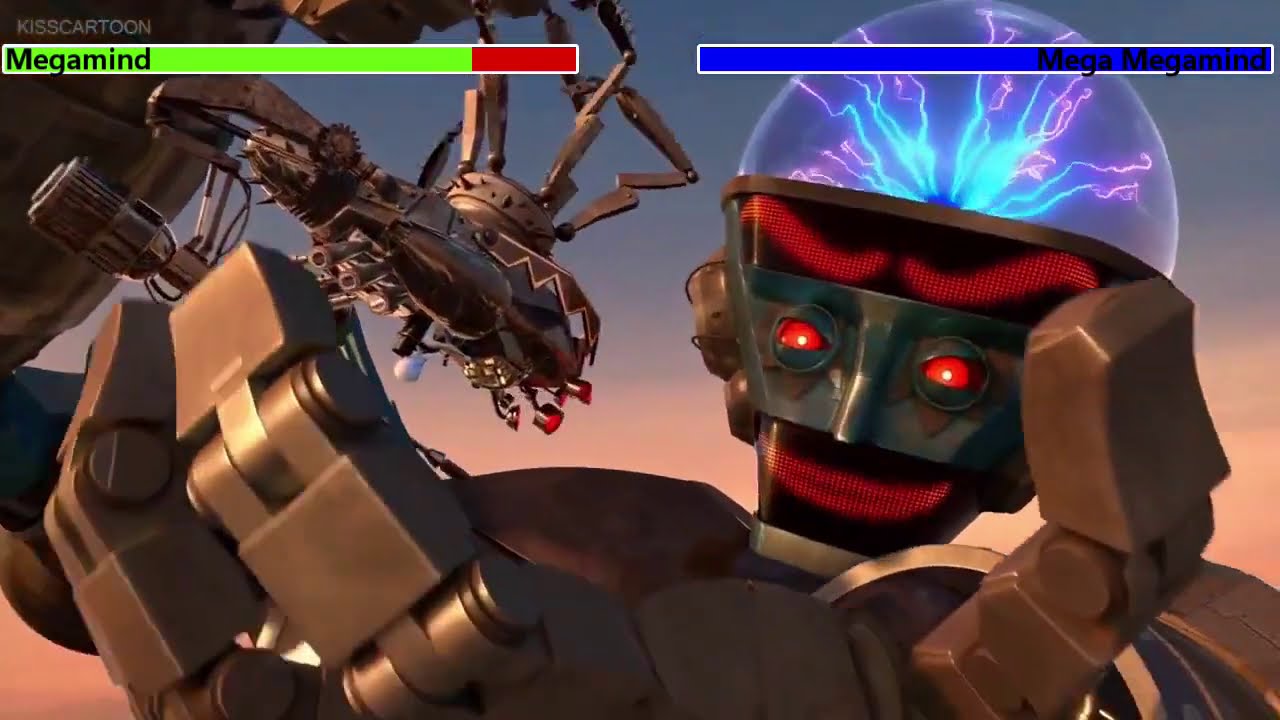 Megamind: The Button of Doom (2011) Final Battle with healthbars (50K Subscriber Special)