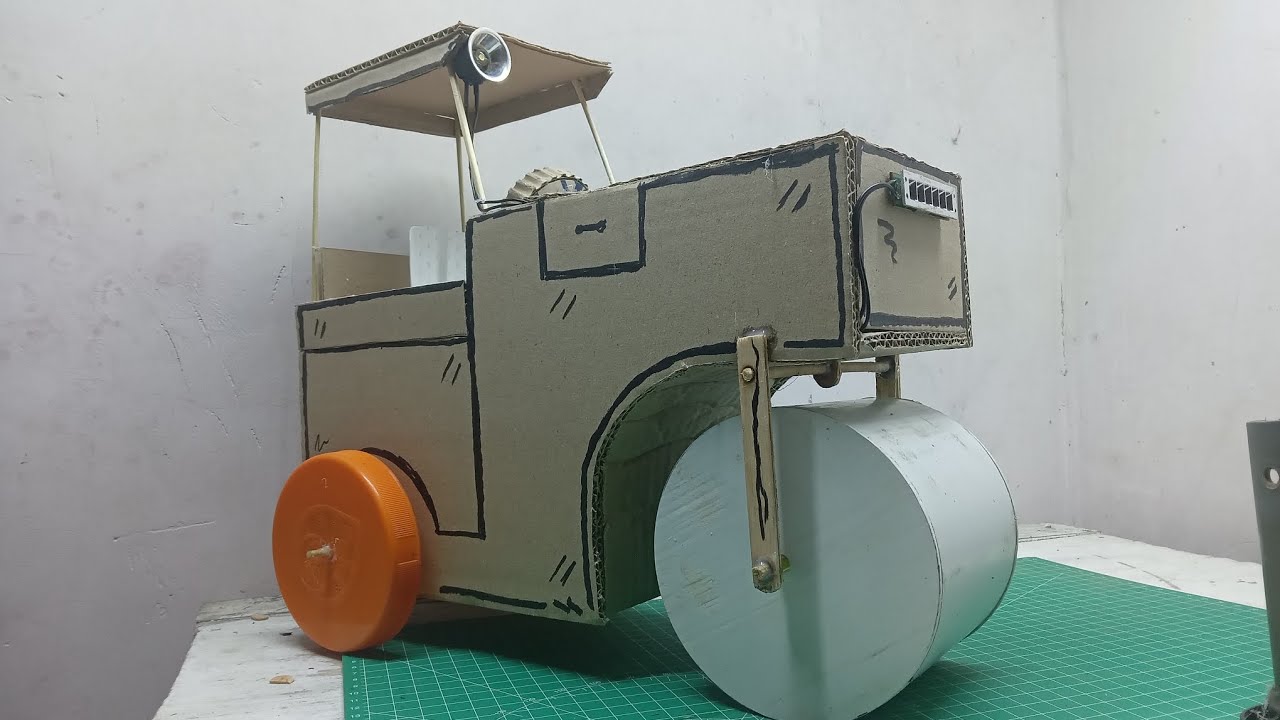 Cara membuat Mobil Slender Aspal dari Kardus #kardus #slenderaspal #kreatif