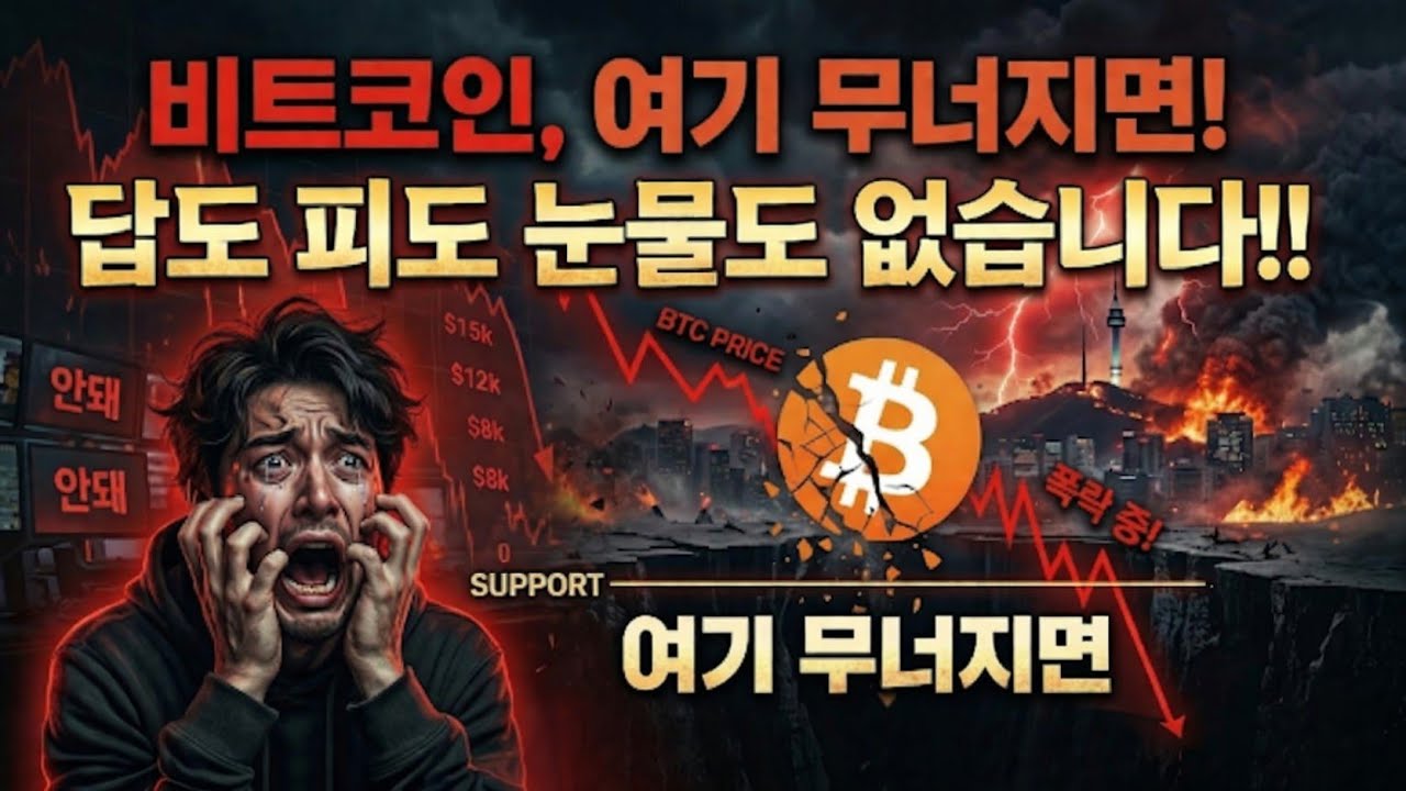 비트코인 마지노선 반등구간과 '여기' 마저 이탈되면 안됩니다. 코스피 나스닥 주요섹터 분석