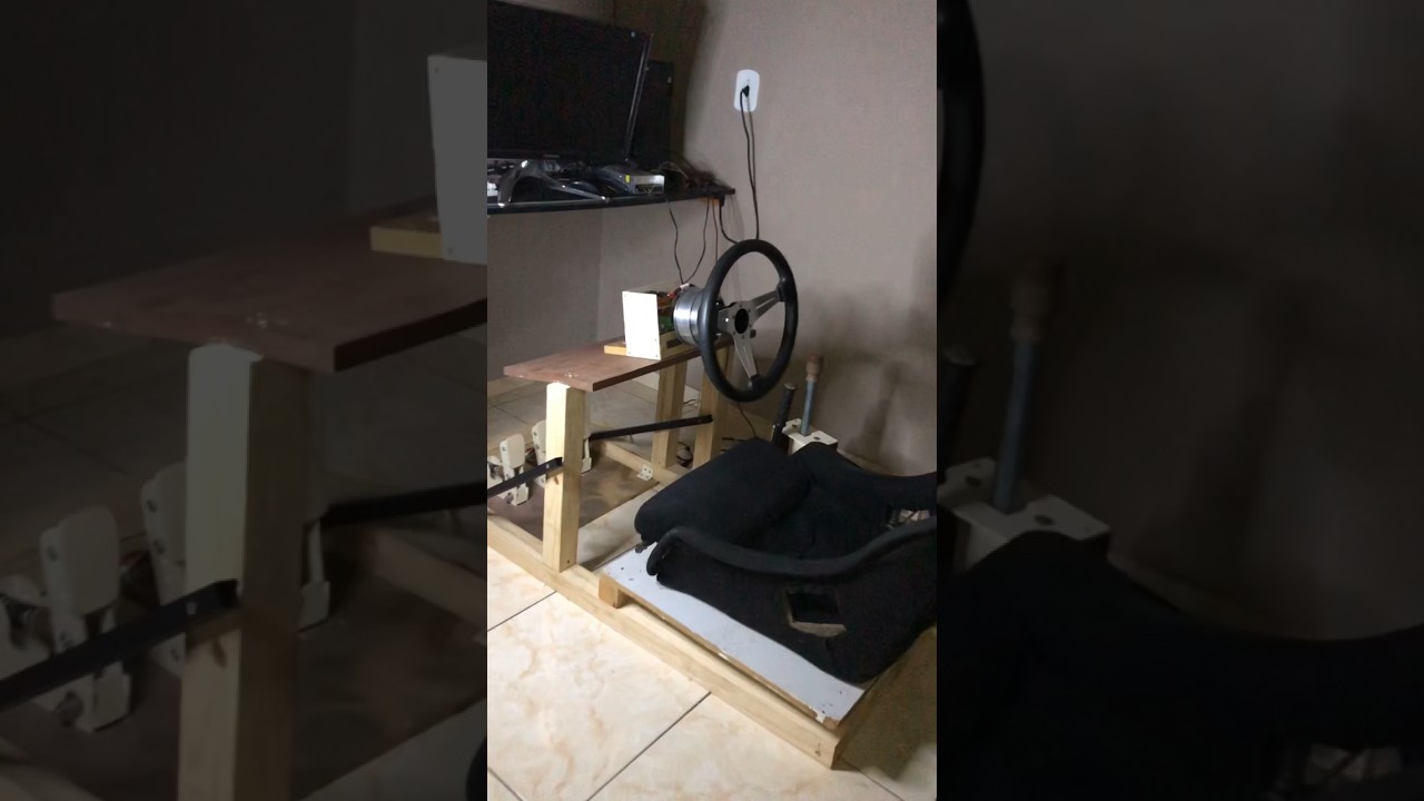 Simulador Caseiro!!! Direct drive 10nm com motor de hoverboard! #diy #simracing #drifting #drift