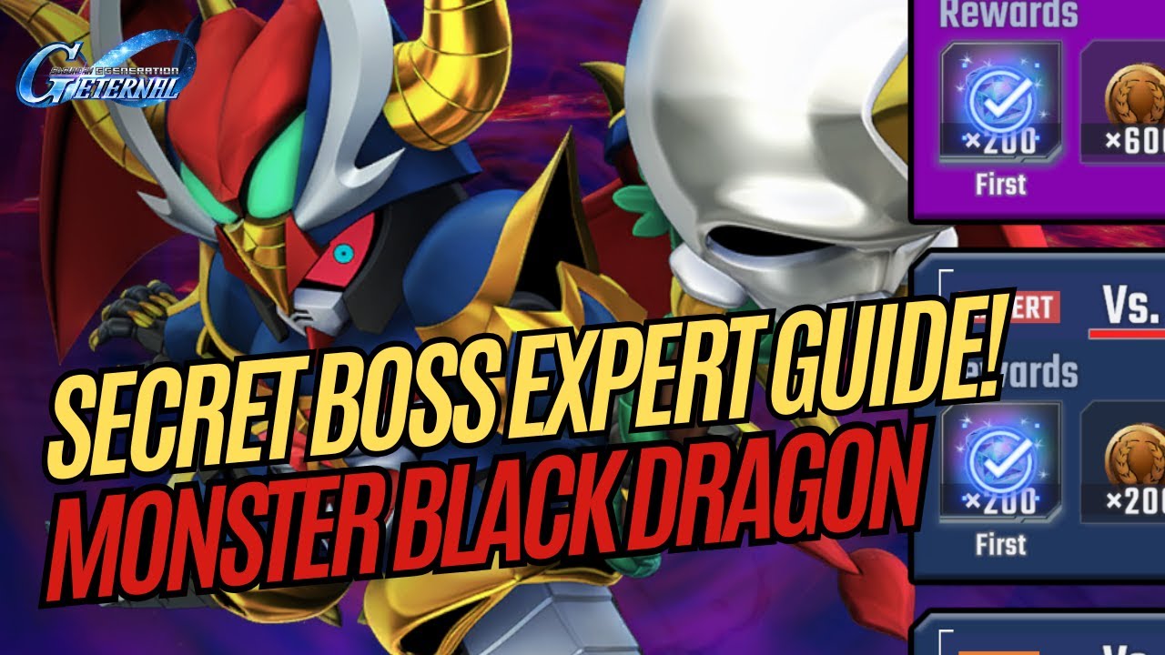Monster Black Dragon Expert Guide | Secret Boss | SD G Generation Eternal
