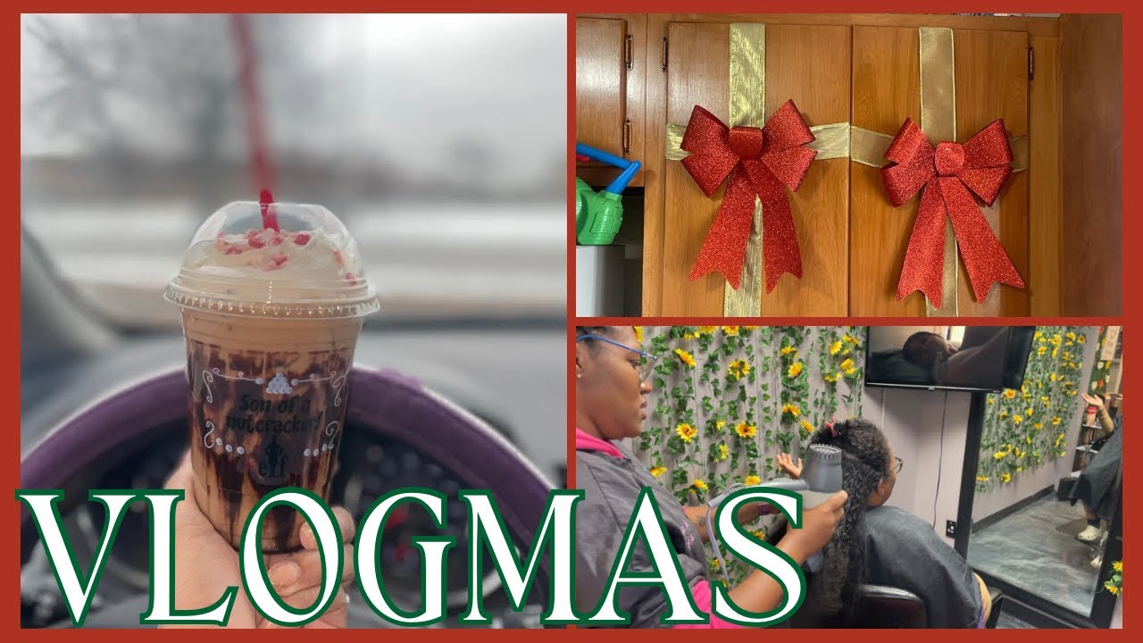 Vlogmas Days 1–3 | Salon Days, Holiday Coffee & Home Decor Chat