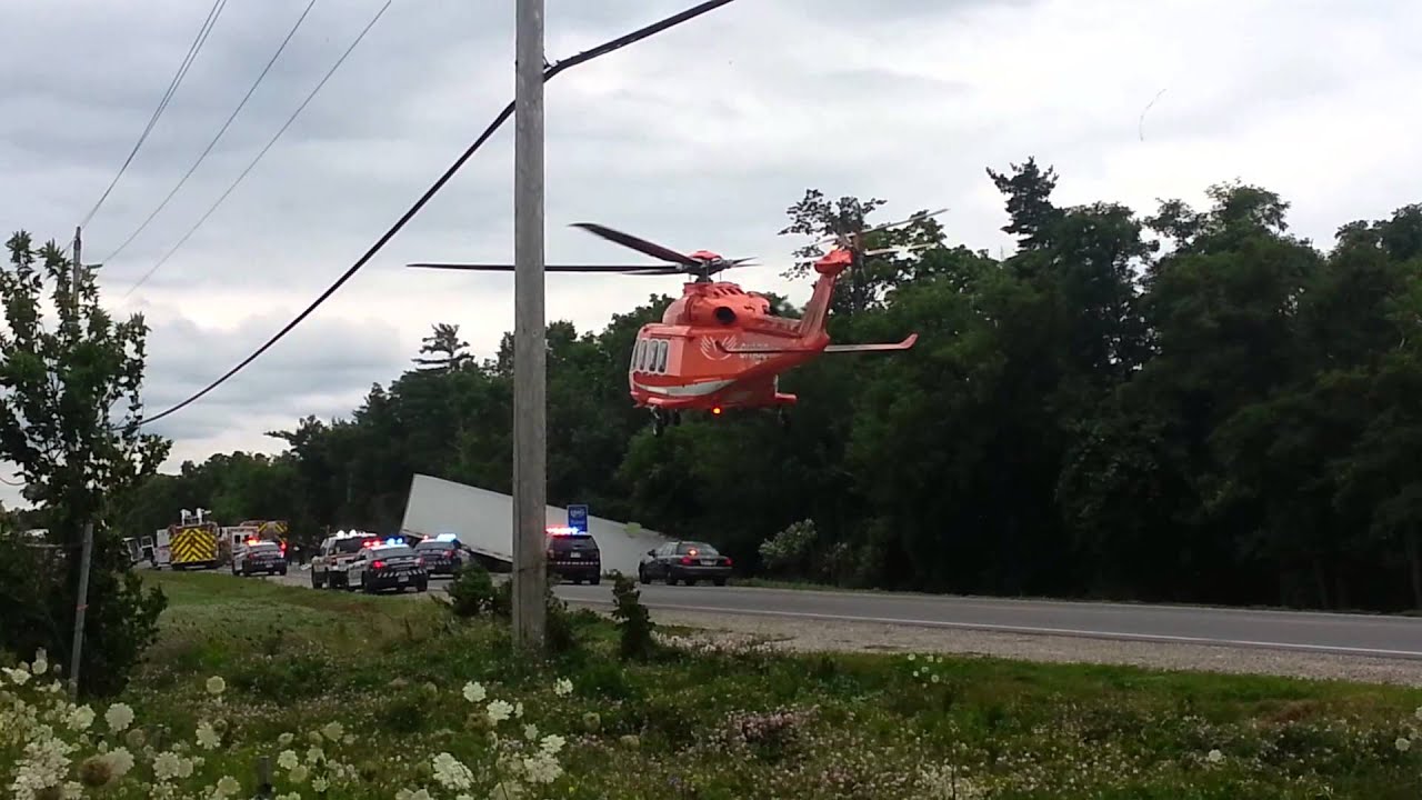 Air ambulance landing