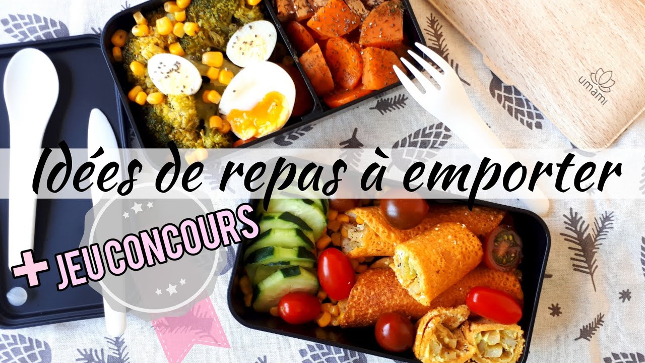 REPAS &Agrave; EMPORTER AU TRAVAIL LUNCHBOX UMAMI 🍃 Recette healthy L&eacute;gumes et Sans gluten