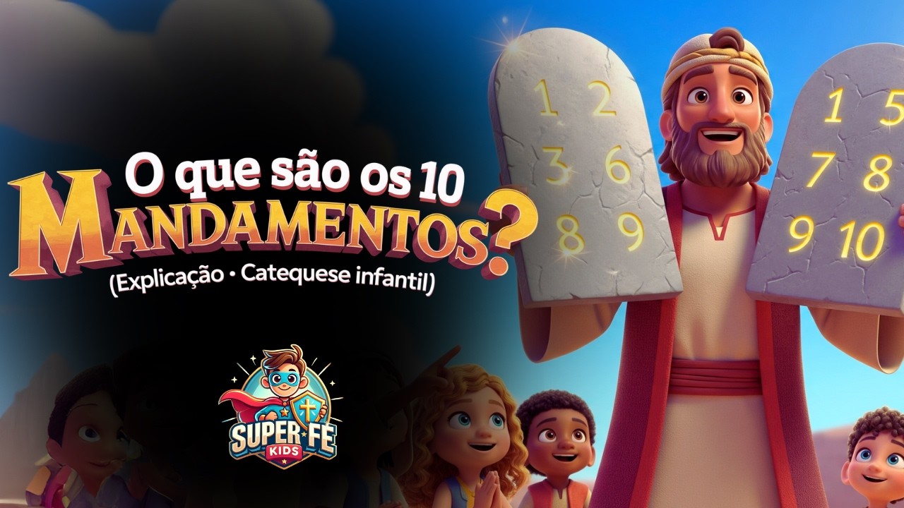 Como Explicar os 10 Mandamentos para Crianças - Catequese - Super Fé Kids
