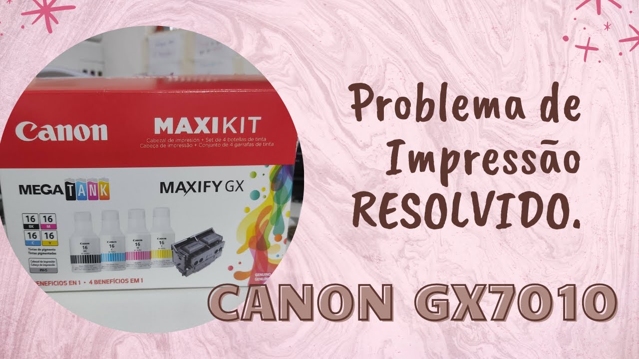 Canon GX7010 - Problema de Impressão Resolvido